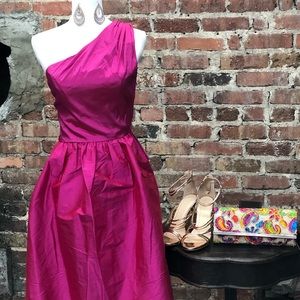 Demetrios One Shoulder Semi Formal Dress